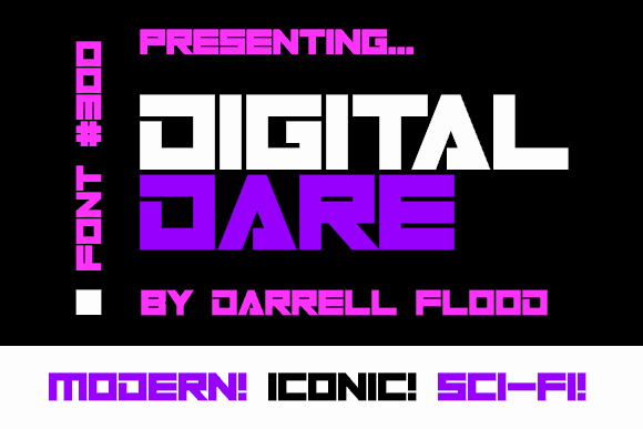 Digital Dare шрифт скачать бесплатно