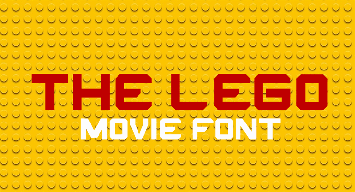 THE LEGO MOVIE шрифт скачать бесплатно