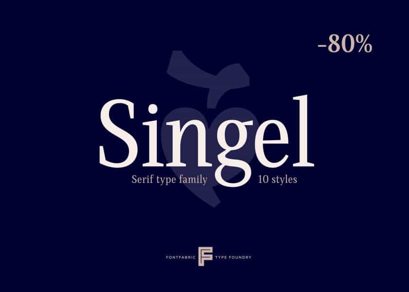 Singel SemiBold шрифт скачать бесплатно