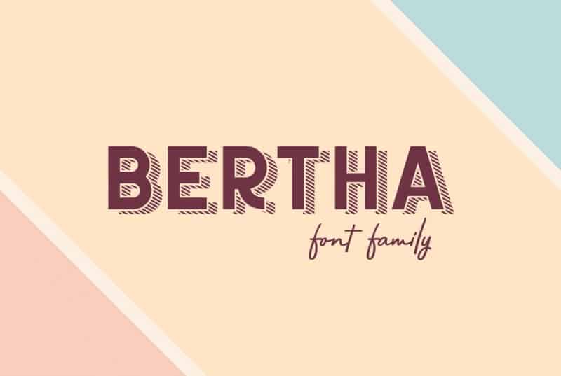 Bertha шрифт скачать бесплатно