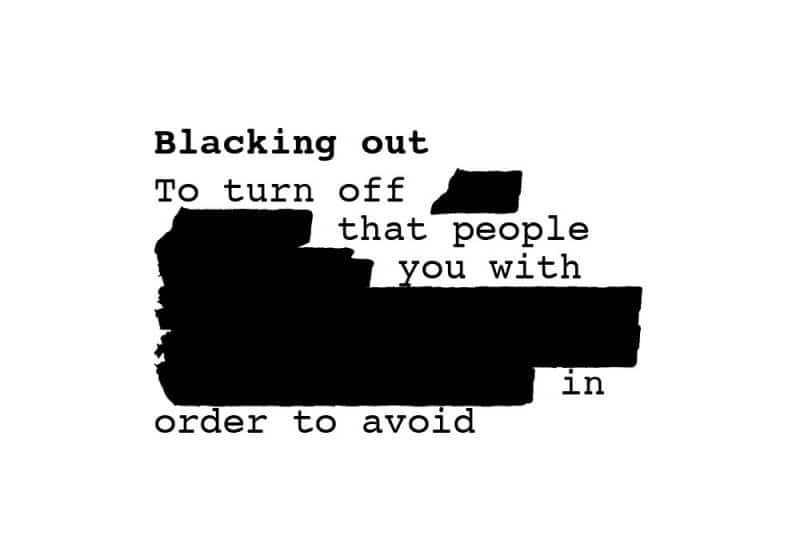 Blacking Out шрифт скачать бесплатно