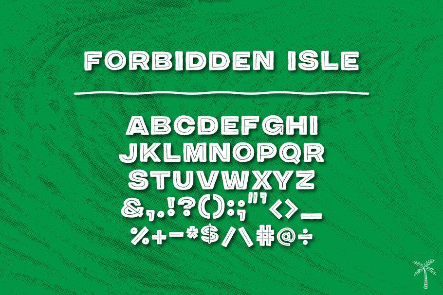 Forbidden Isle Tiki шрифт скачать бесплатно