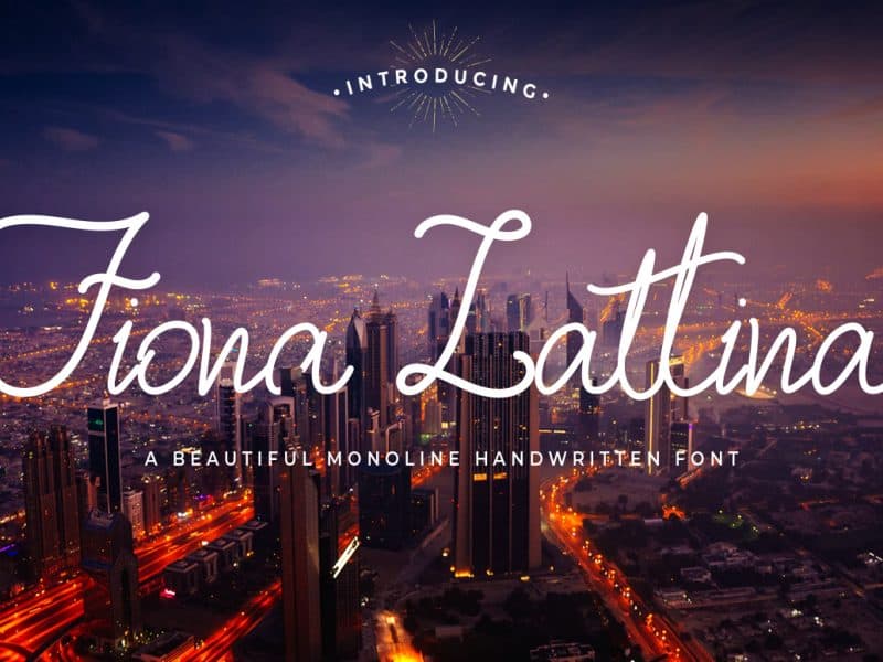 Fiona Lattina шрифт скачать бесплатно