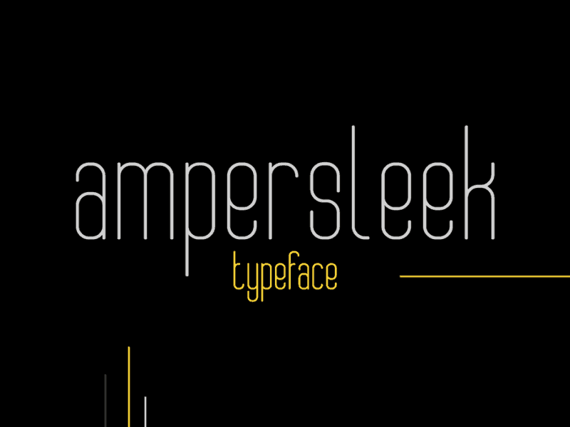 AmperSleek шрифт скачать бесплатно