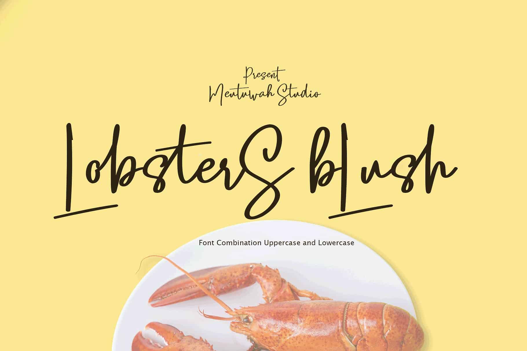 Lobsters Blush шрифт скачать бесплатно