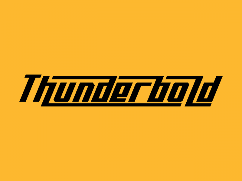 Thunderbold шрифт скачать бесплатно