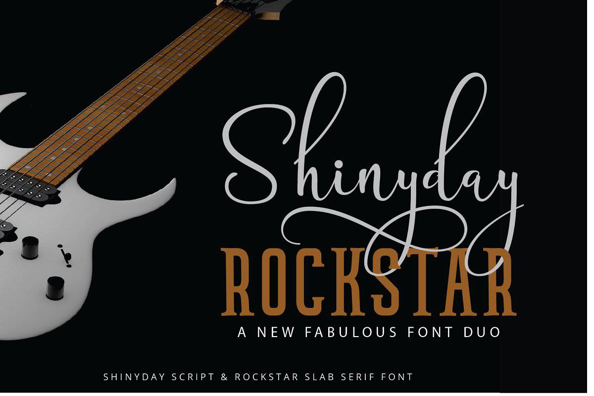 Shinyday & ROCKSTAR шрифт скачать бесплатно