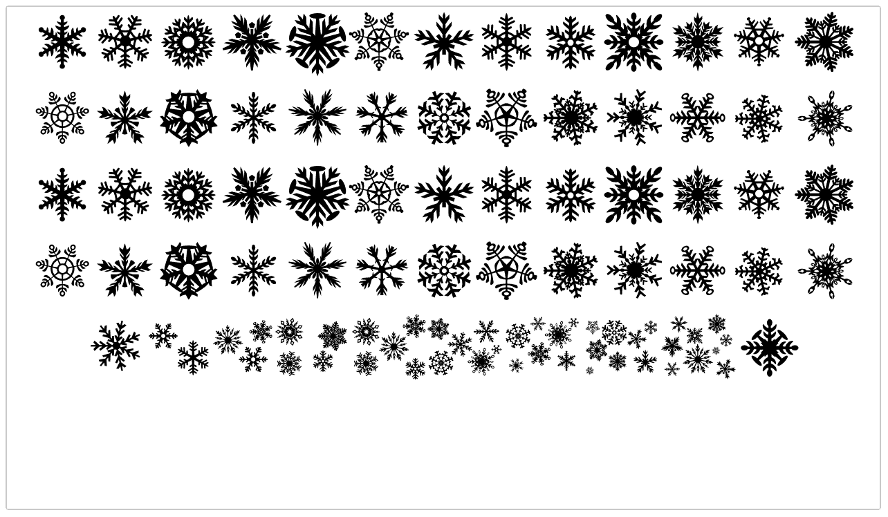 DH snowflakes шрифт скачать бесплатно