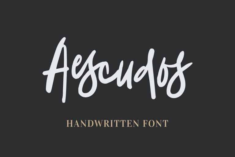 Aescudos шрифт скачать бесплатно