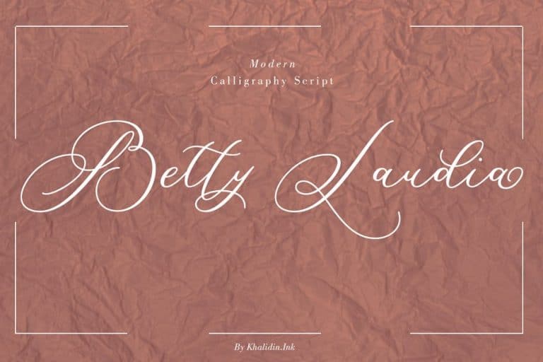 Betty Laudia шрифт скачать бесплатно