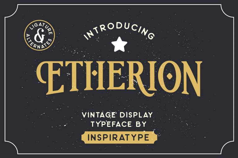 Etherion шрифт скачать бесплатно