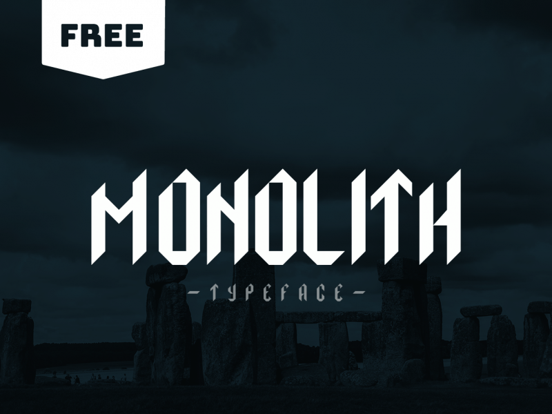 Monolith шрифт скачать бесплатно
