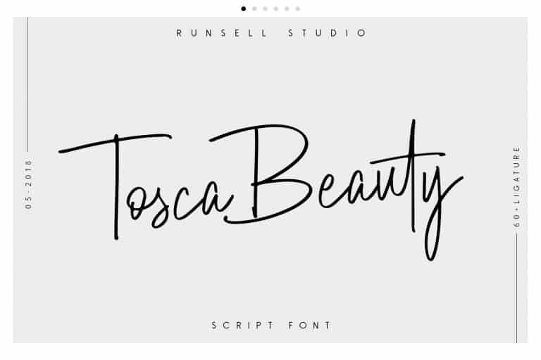 Tosca Beauty шрифт скачать бесплатно