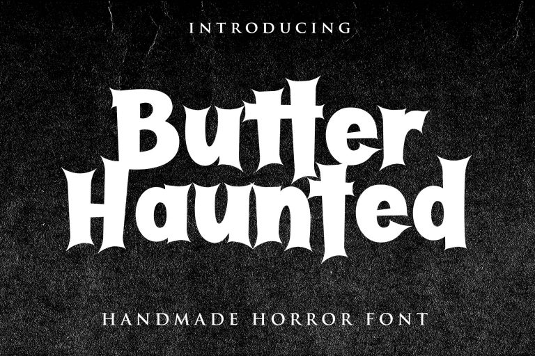 Butter Haunted шрифт скачать бесплатно