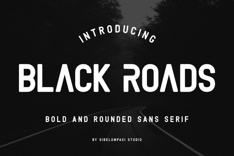 Black Roads шрифт скачать бесплатно