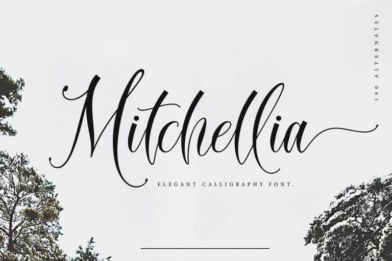 Mitchellia шрифт скачать бесплатно