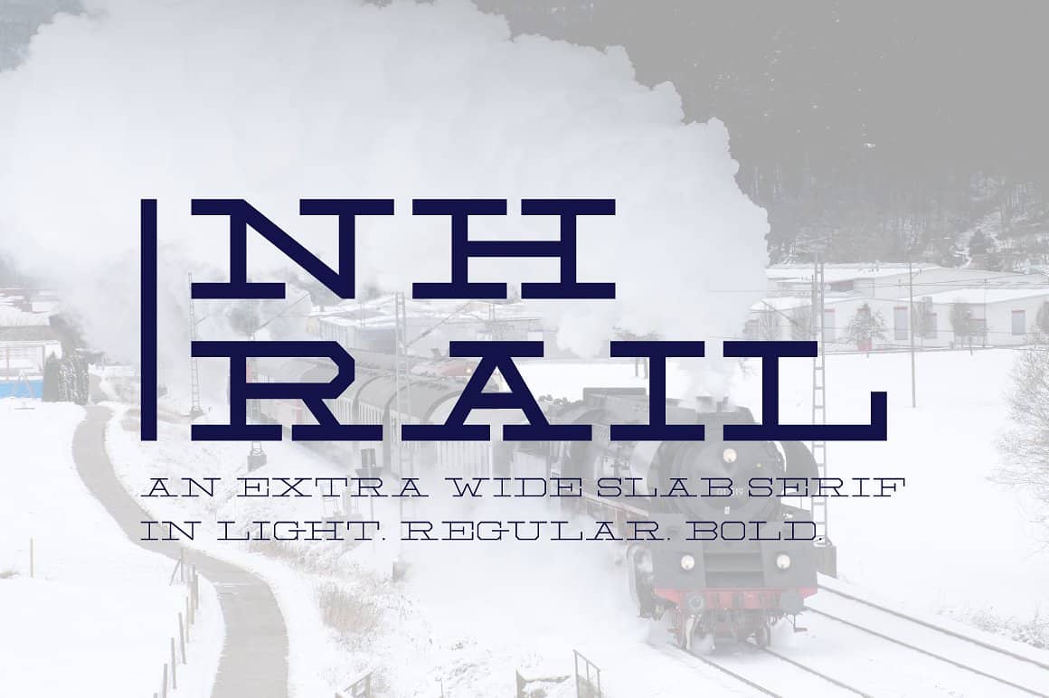 NH Rail шрифт скачать бесплатно