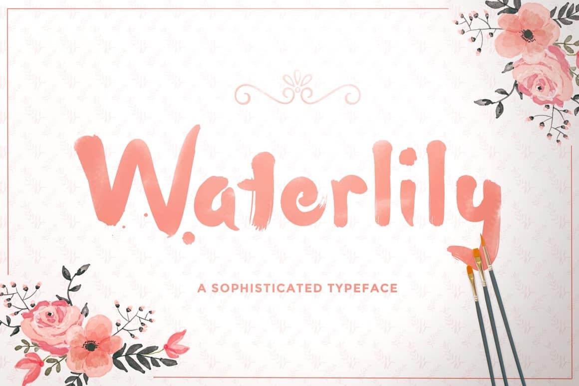 Waterlily шрифт скачать бесплатно