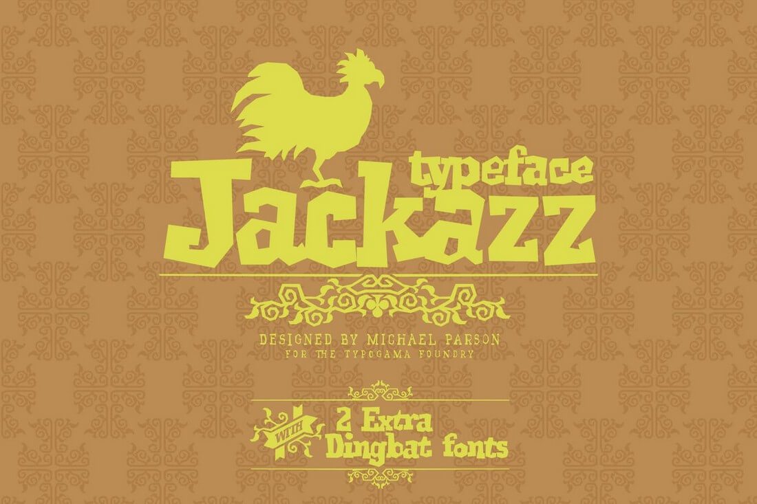 Decorations font. Jackazz шрифт. Шрифт Постер кур.