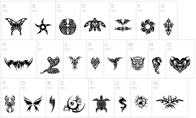 10. Modern Tribal Tattoo Fonts - wide 2