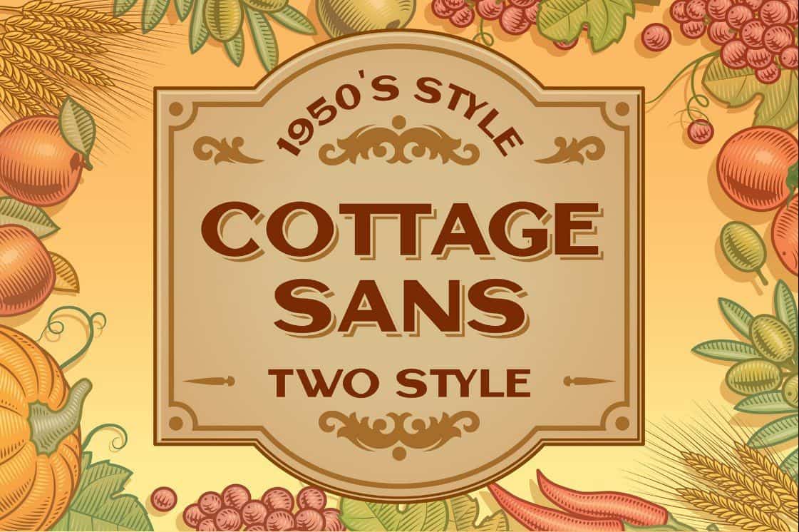 Cottage Sans шрифт скачать бесплатно