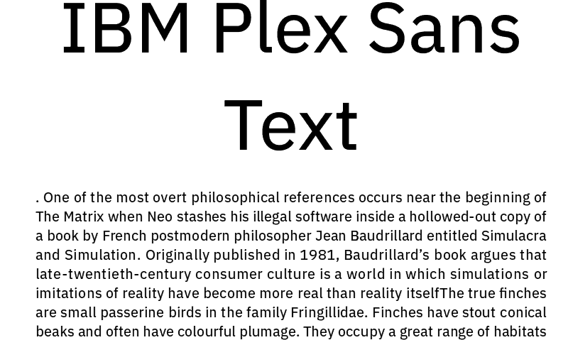IBM Plex Sans Bold шрифт скачать бесплатно