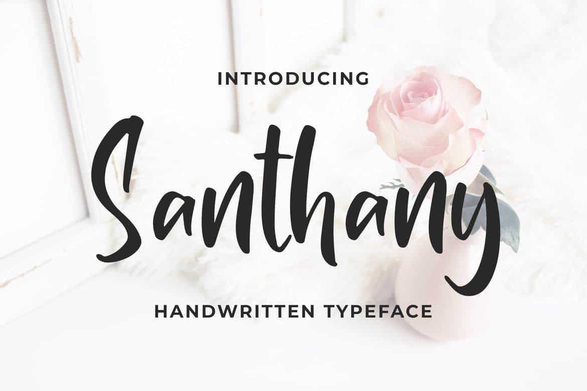 Santhany шрифт скачать бесплатно