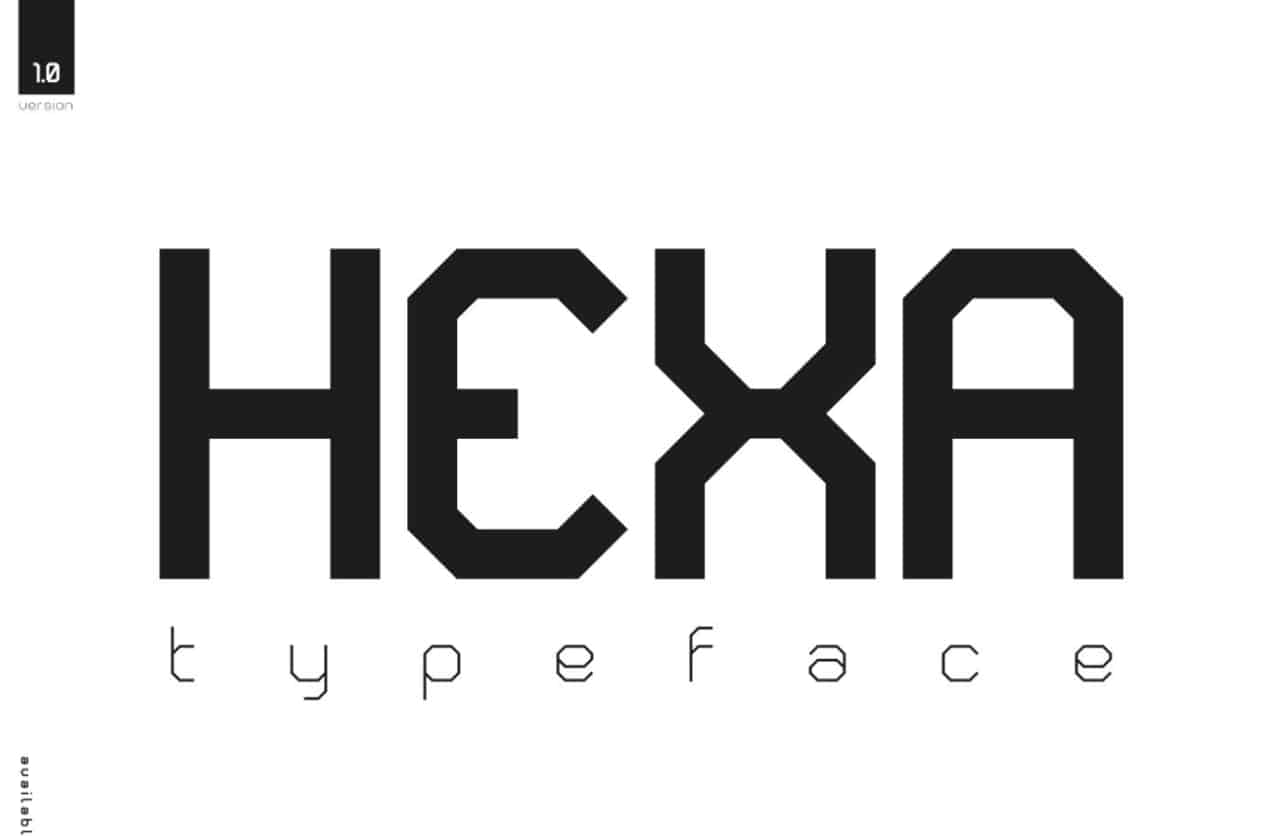 Hexa шрифт скачать бесплатно