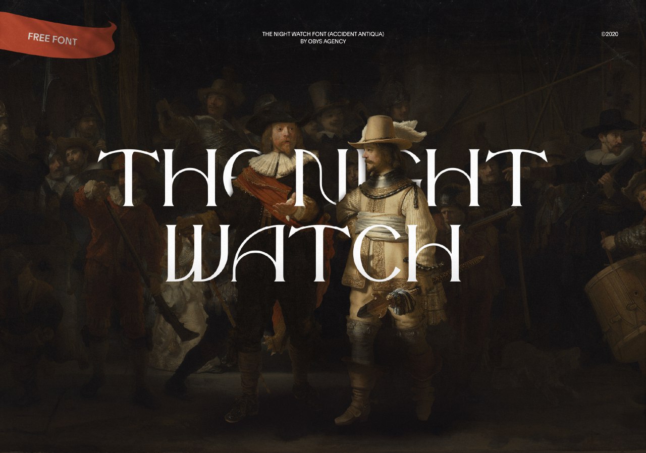 The Night Watch шрифт скачать бесплатно