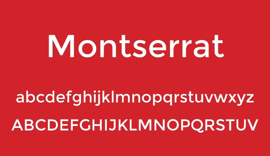 Montserrat шрифт